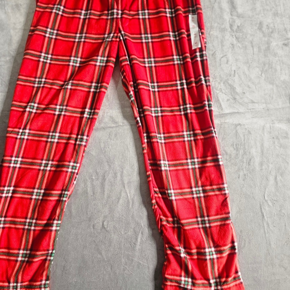 Wondershop Target Mens Red Plaid Fleece Pajama‎ Pants XL New With Tags Holiday